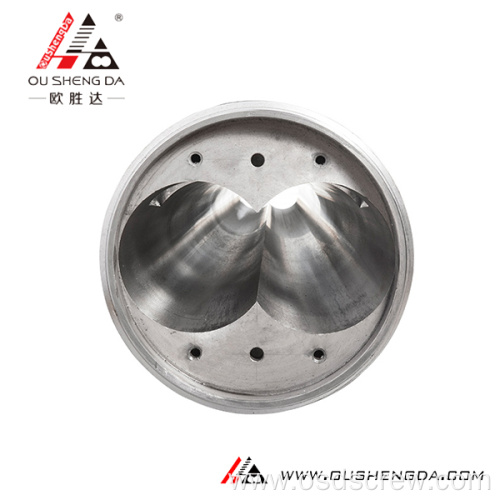 51/105 Double conical twin screw and barrel for PVC profile pipe Extruder LIANSU LSP-160PVC 65/132 tornillo gemelo conico